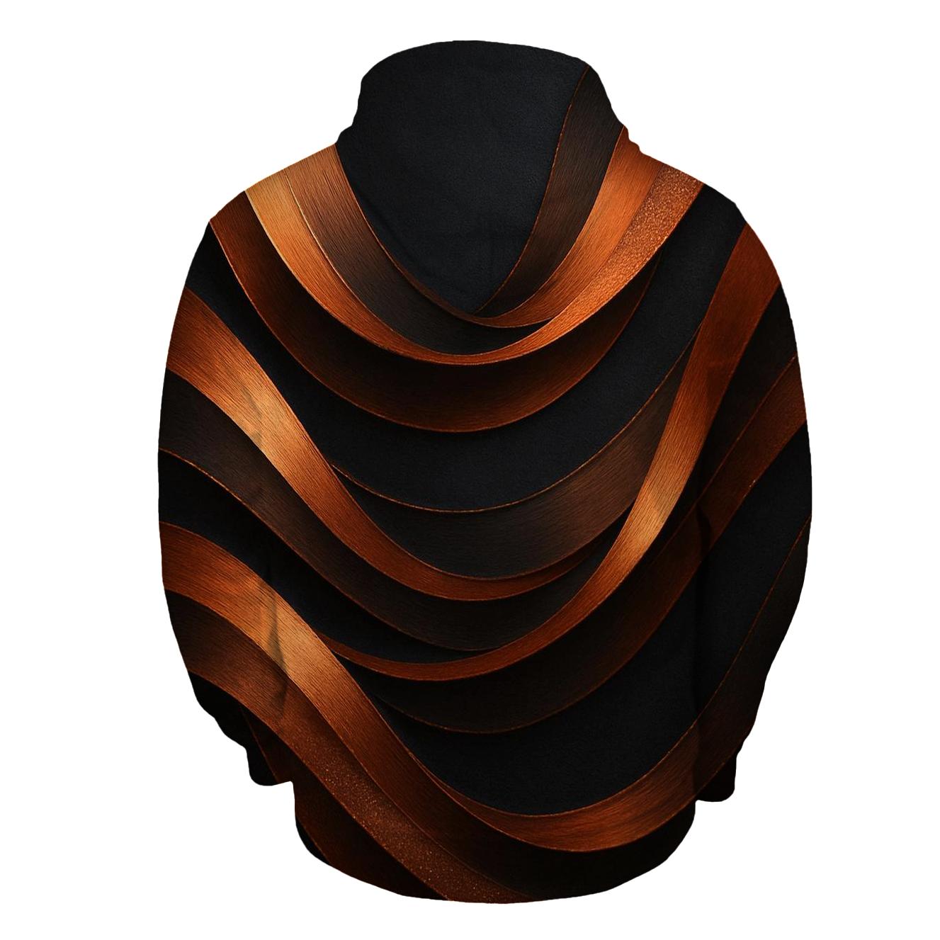 Bronze Aurora Veil zip-up hoodies