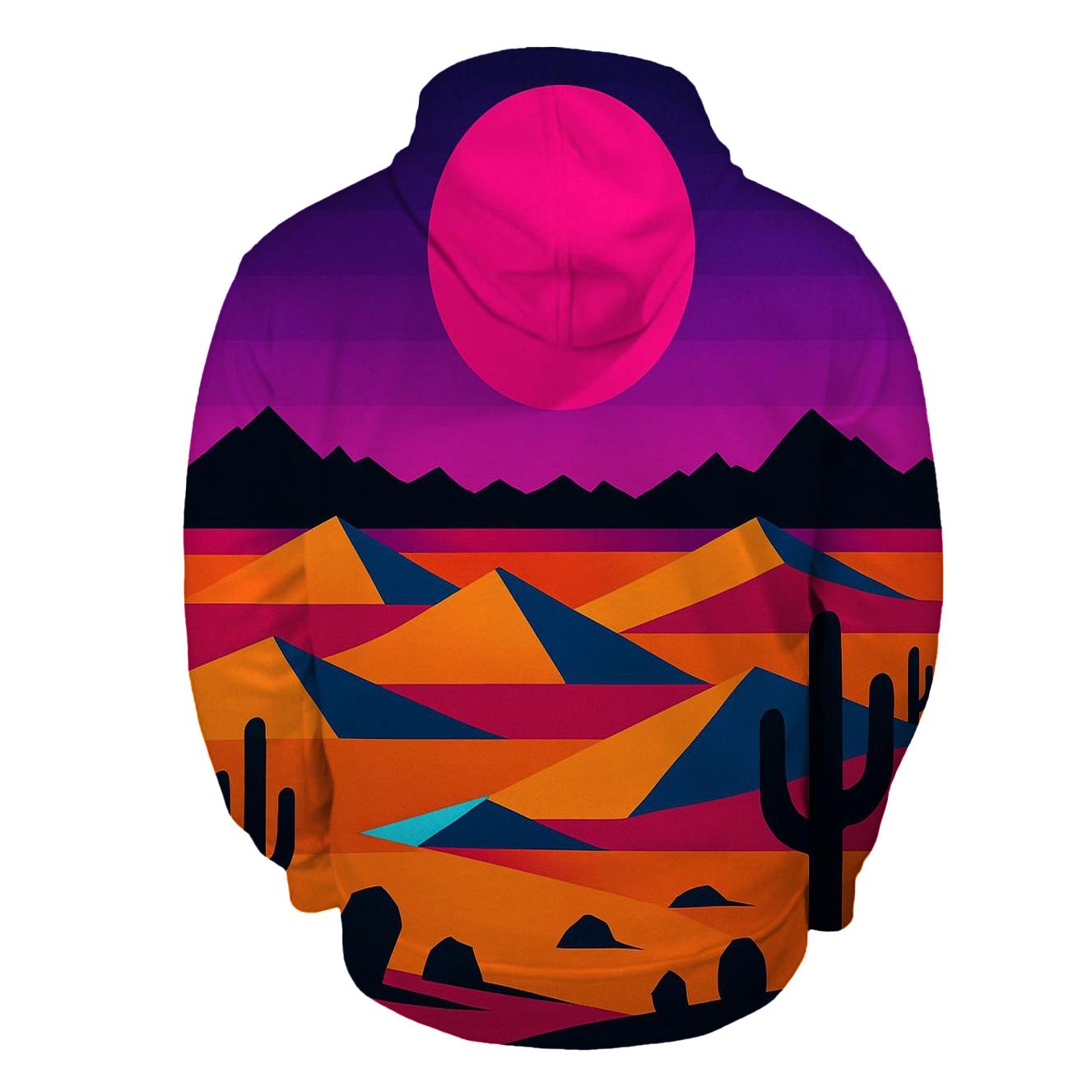 Synth Desert Mirage heavyweight hoodies