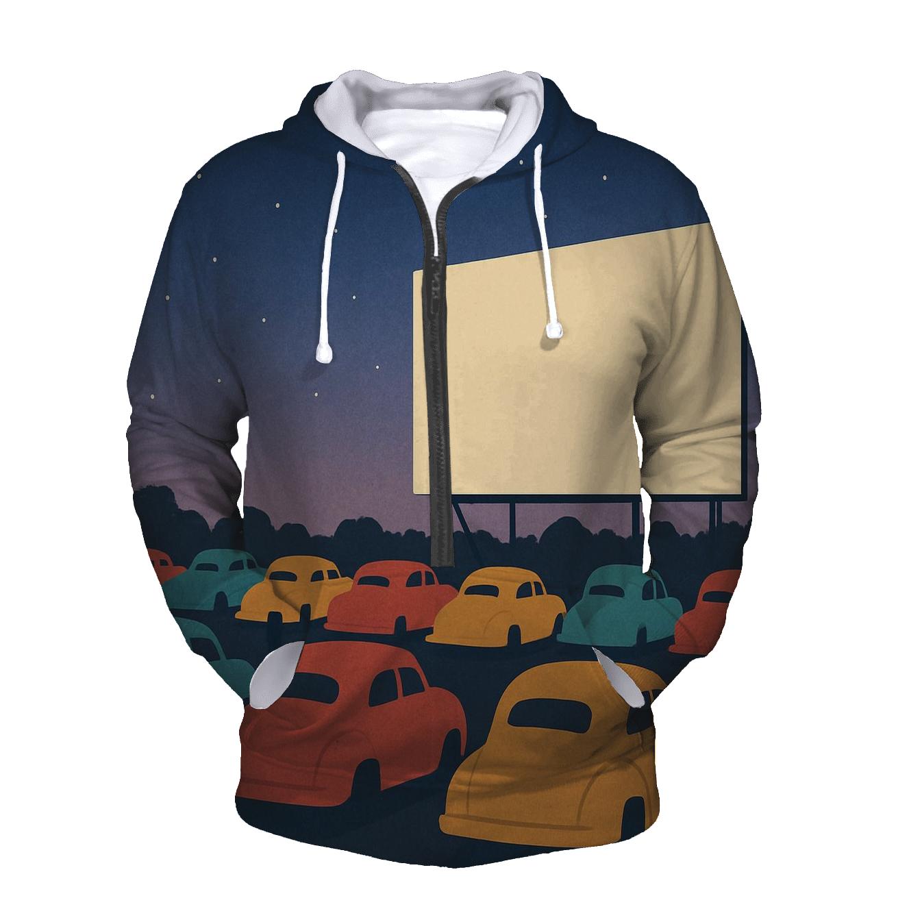 Summer Drive In Cinema graphic hoodies