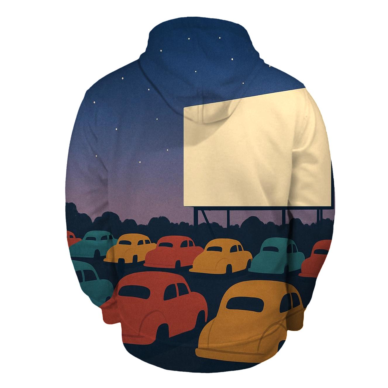 Summer Drive In Cinema graphic hoodies