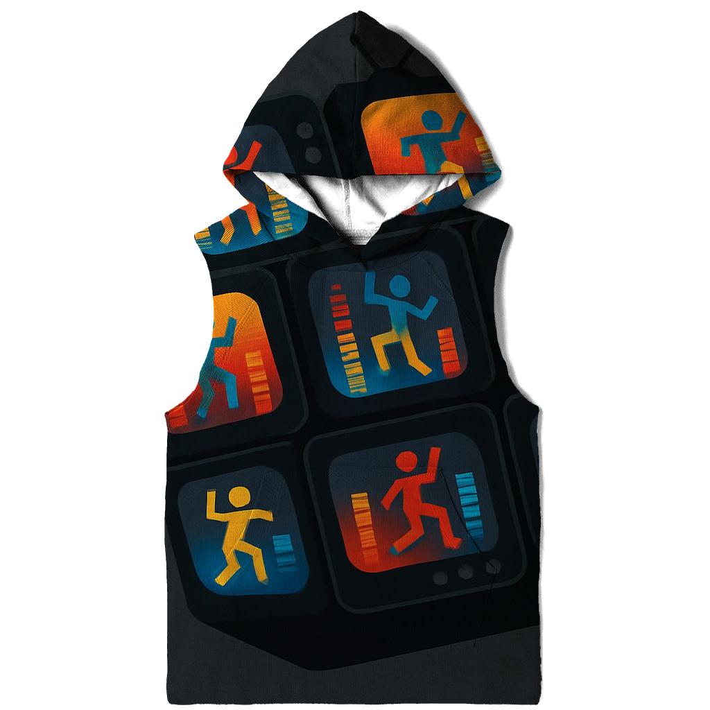 Retro TV Dance Floor graphic hoodies