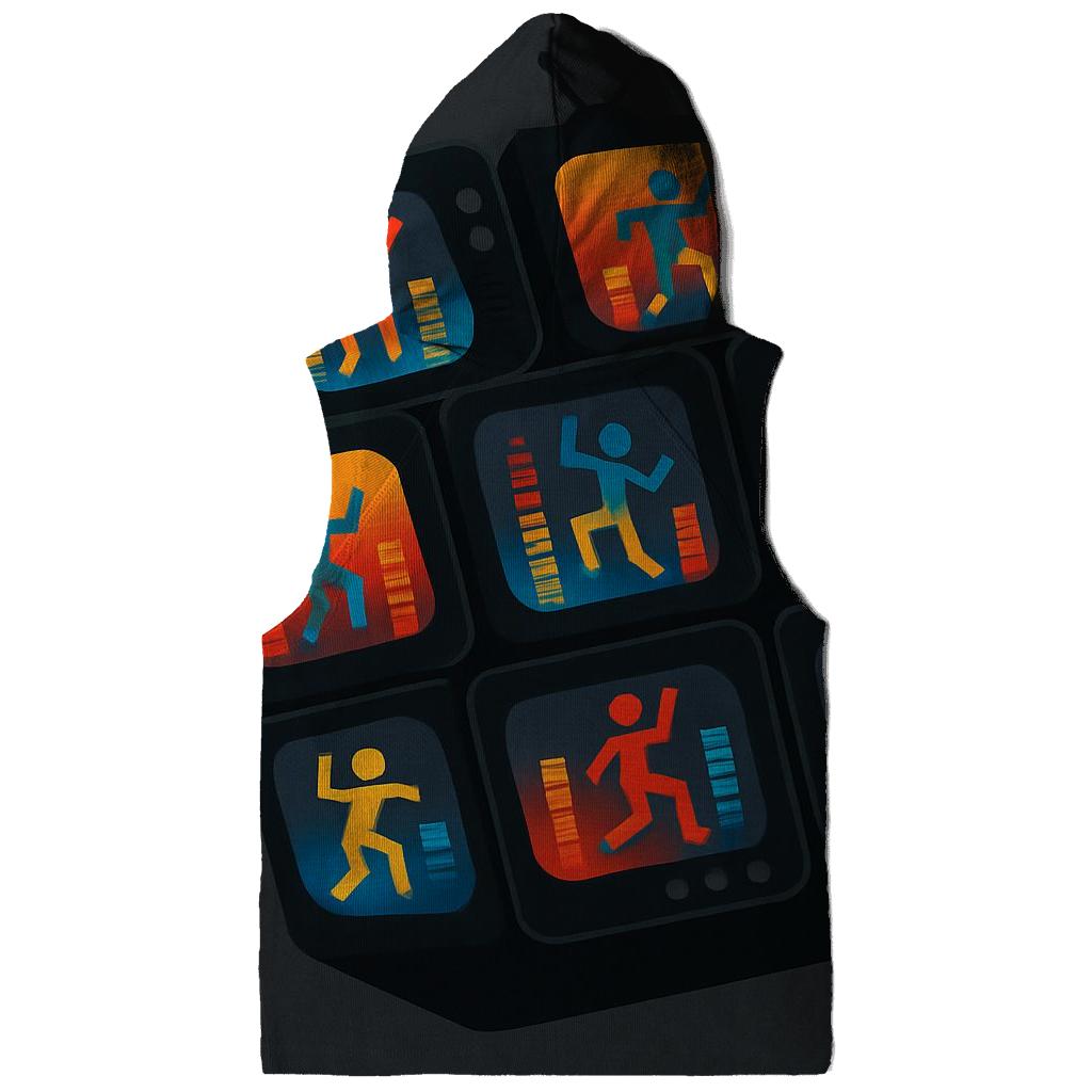 Retro TV Dance Floor graphic hoodies