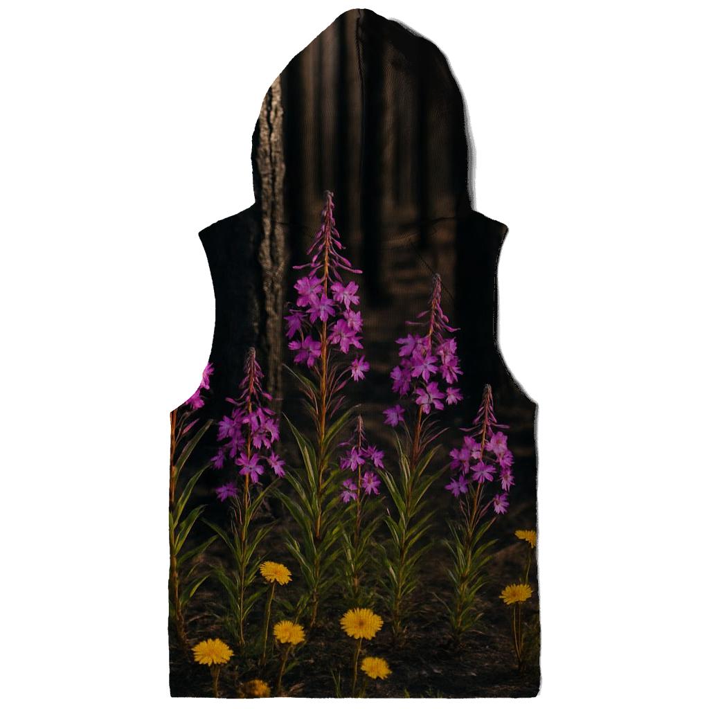 Wildflower Regrowth In Burnt Forest zip-up hoodies