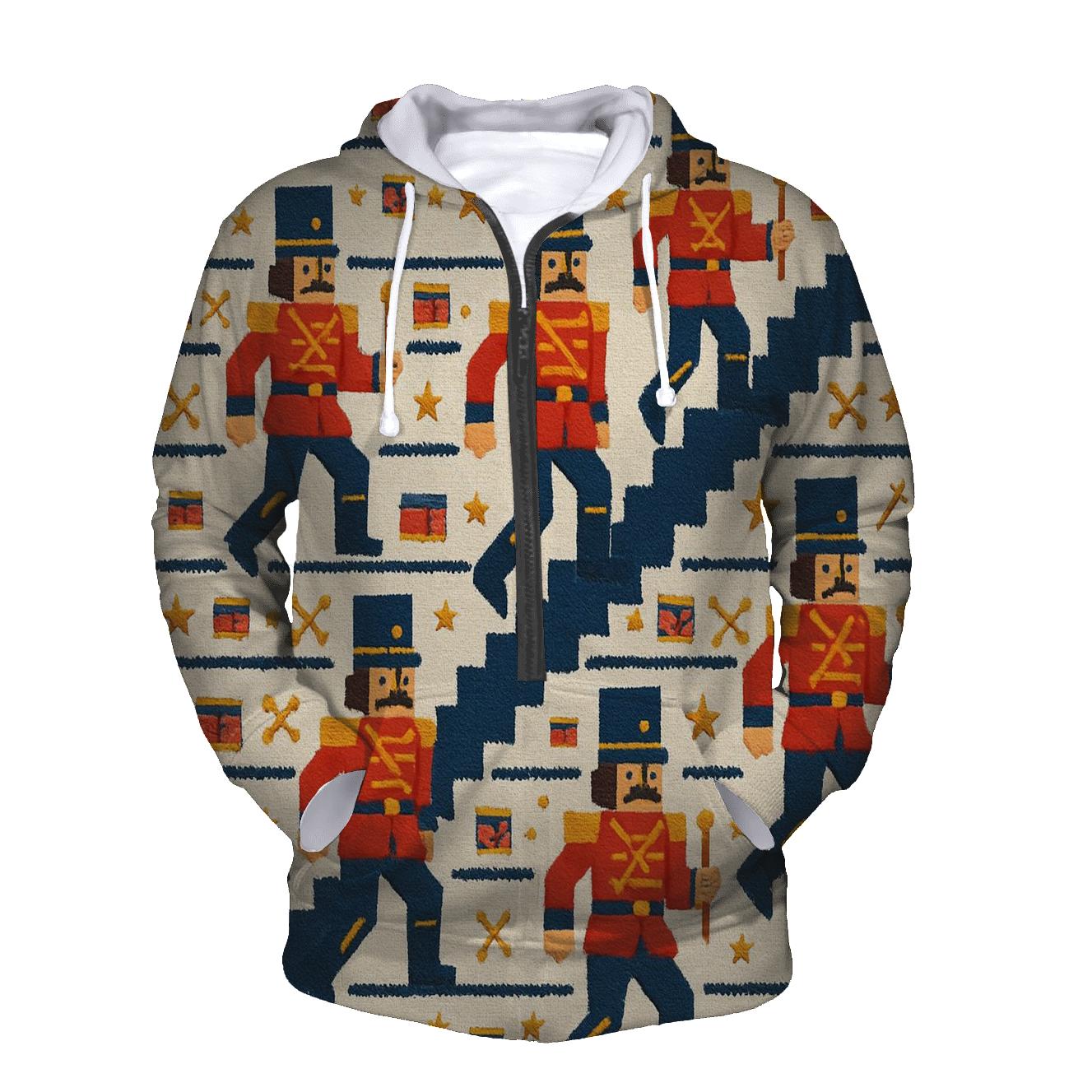 Nutcracker Toy March Stairway Design printed hoodies