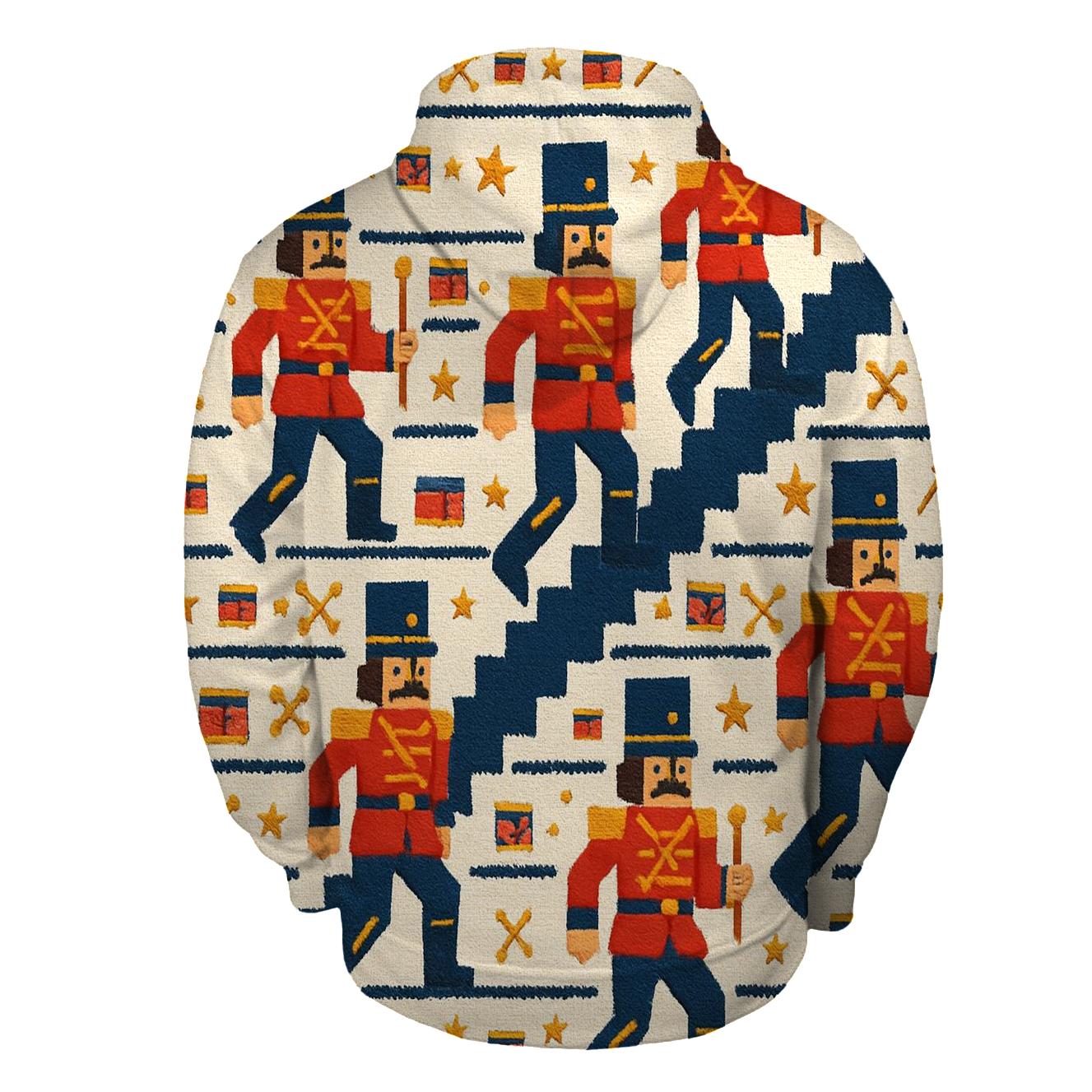 Nutcracker Toy March Stairway Design printed hoodies