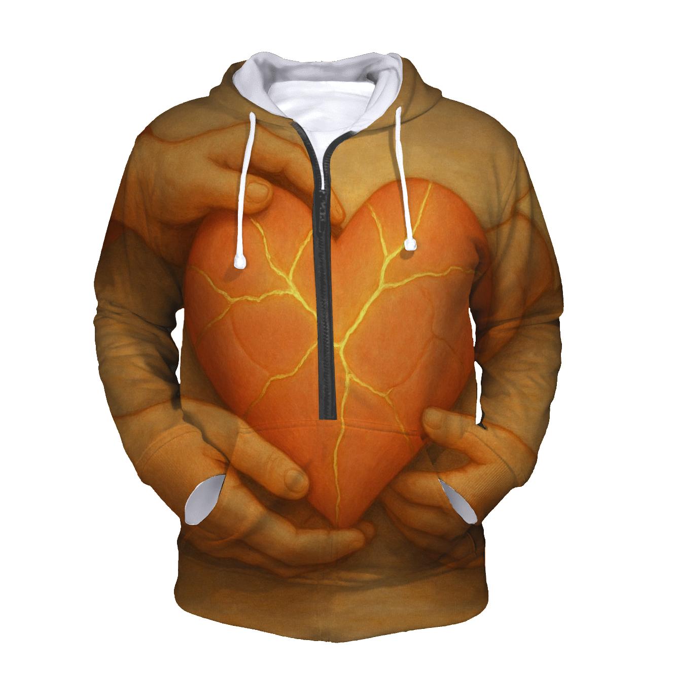 Her Love Teaching My Heart To Begin Again embroidered hoodies