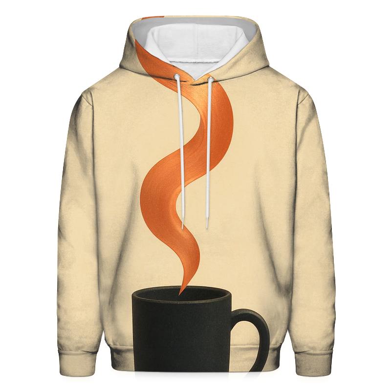 Copper Steam Ribbon pullover hoodies