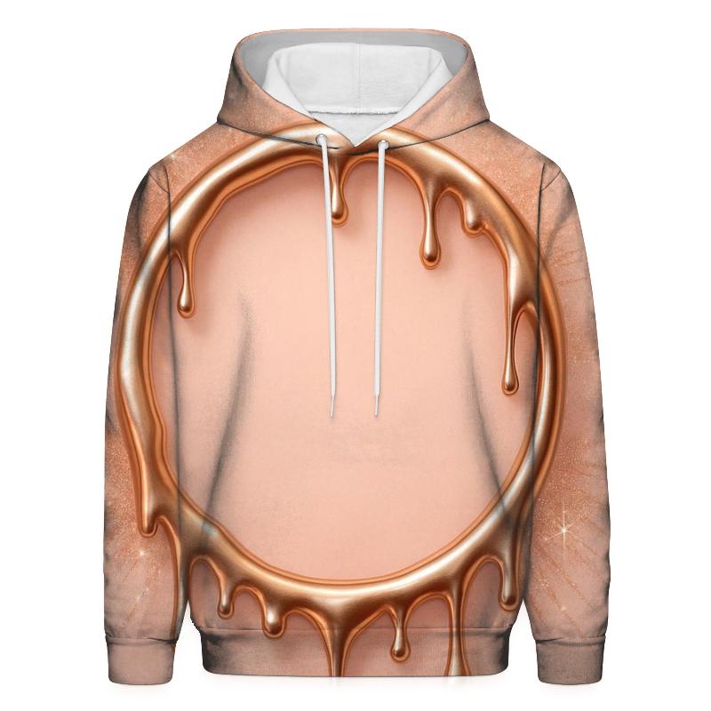 Rose Quartz Drip Halo printed hoodies