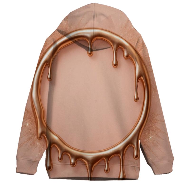 Rose Quartz Drip Halo printed hoodies