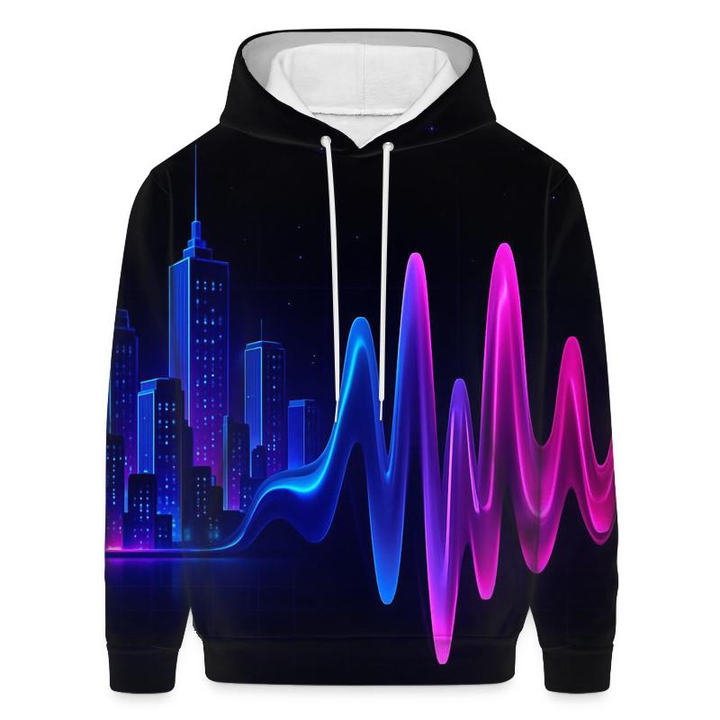 Chromatic Soundwave Skyline lightweight hoodies
