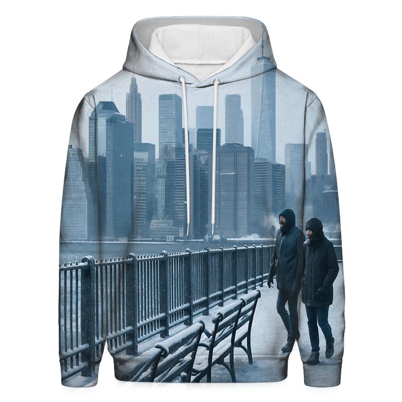 Brooklyn Heights Winter Promenade View hoodie trends