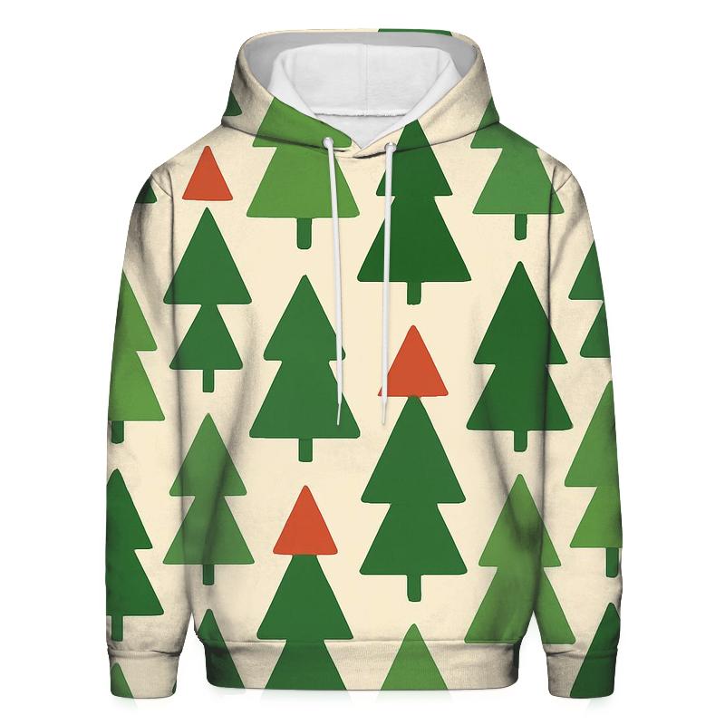 Pine Forest Triangle Mosaic designer hoodies