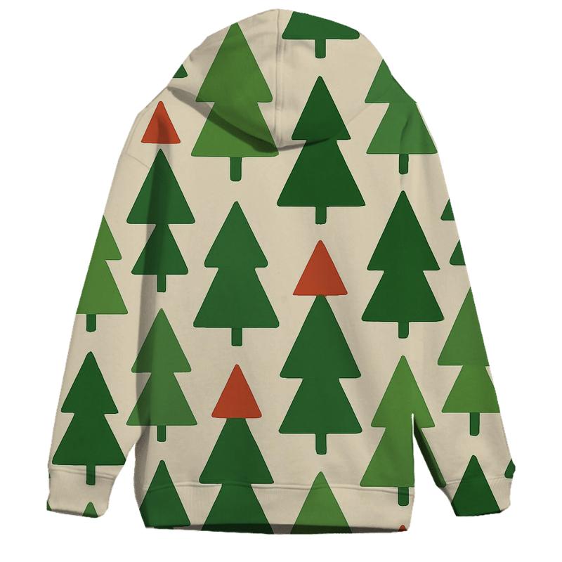 Pine Forest Triangle Mosaic designer hoodies