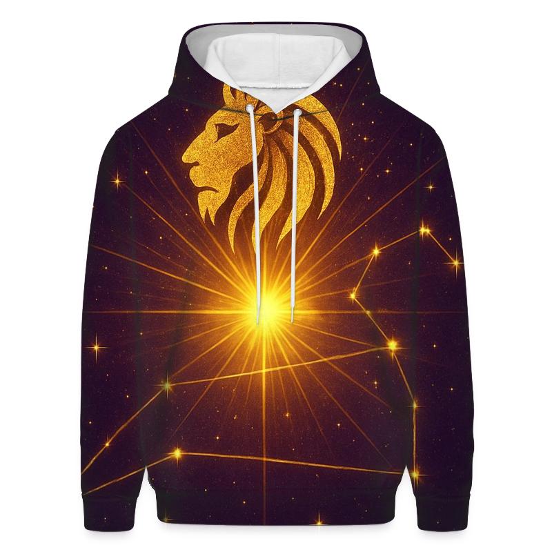 Leo Solar Crown Constellation heavyweight hoodies