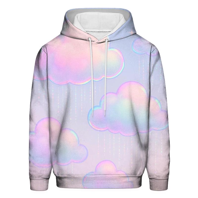 Pastel Hologram Cloudburst premium hoodies
