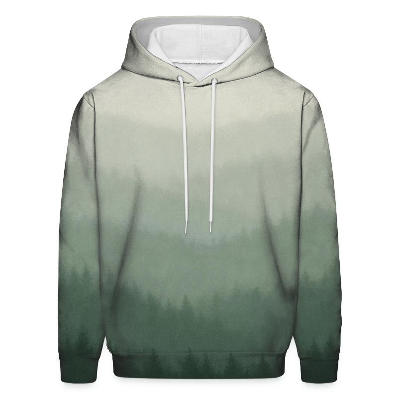 Fogbound Forest Gradient designer hoodies