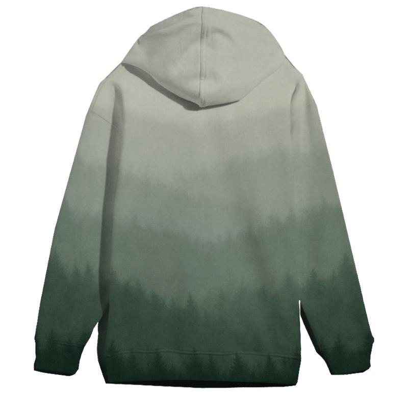 Fogbound Forest Gradient designer hoodies