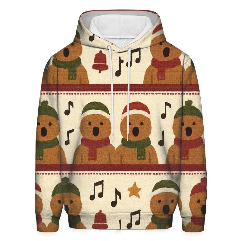 Gingerbread Caroler Band Rows Design hoodie designs