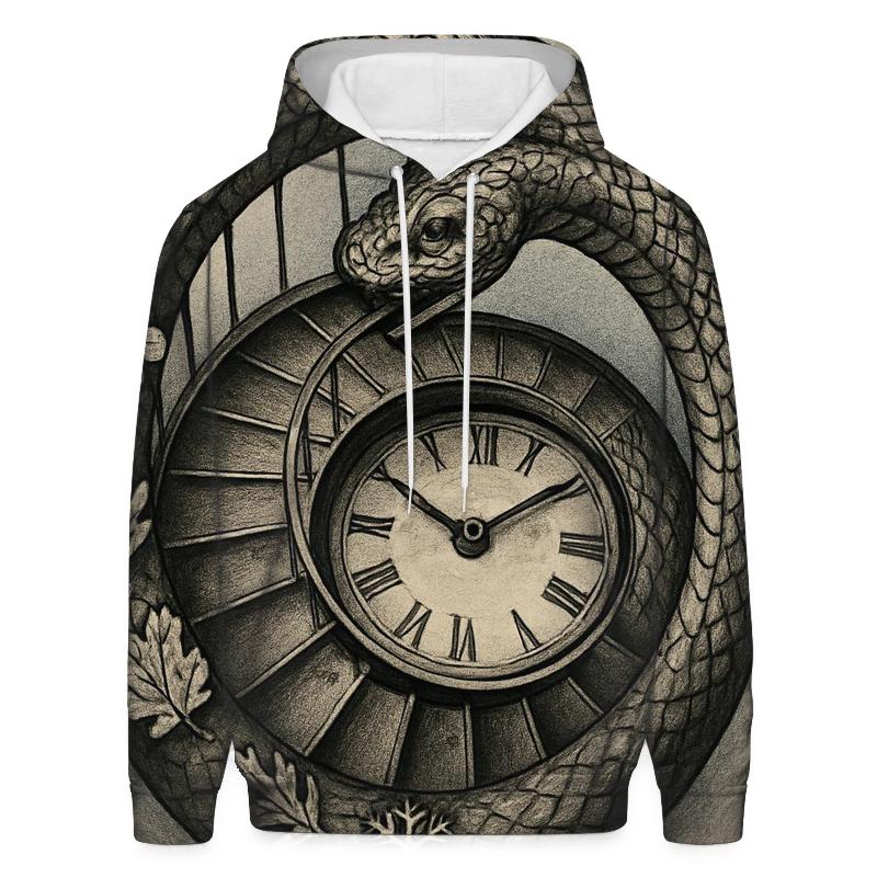 Time Spiral Ouroboros Staircase lightweight hoodies