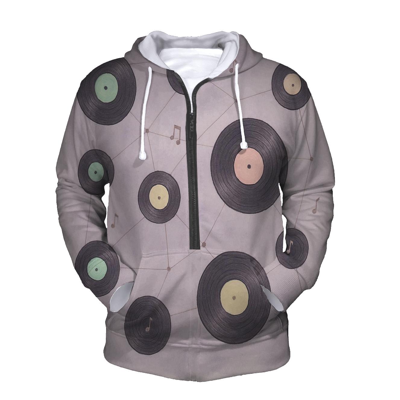 Pastel Vinyl Constellations lightweight hoodies