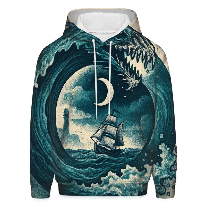 Ocean Tide Ouroboros zip-up hoodies