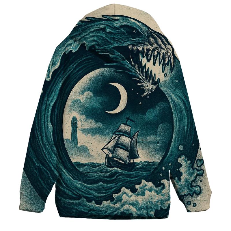 Ocean Tide Ouroboros zip-up hoodies