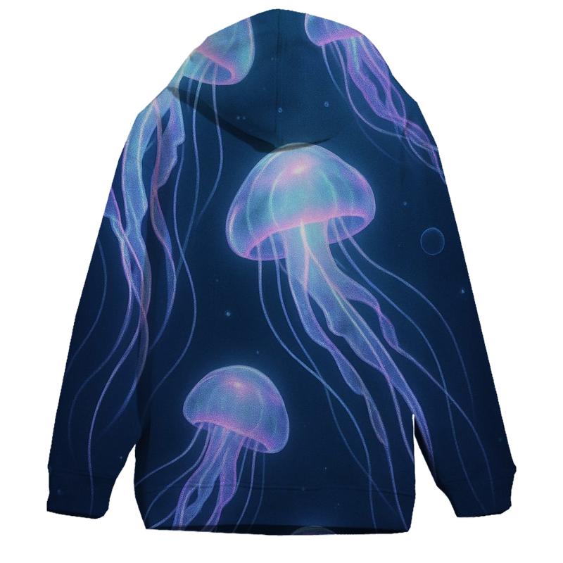 Holographic Jellyfish Parade heavyweight hoodies