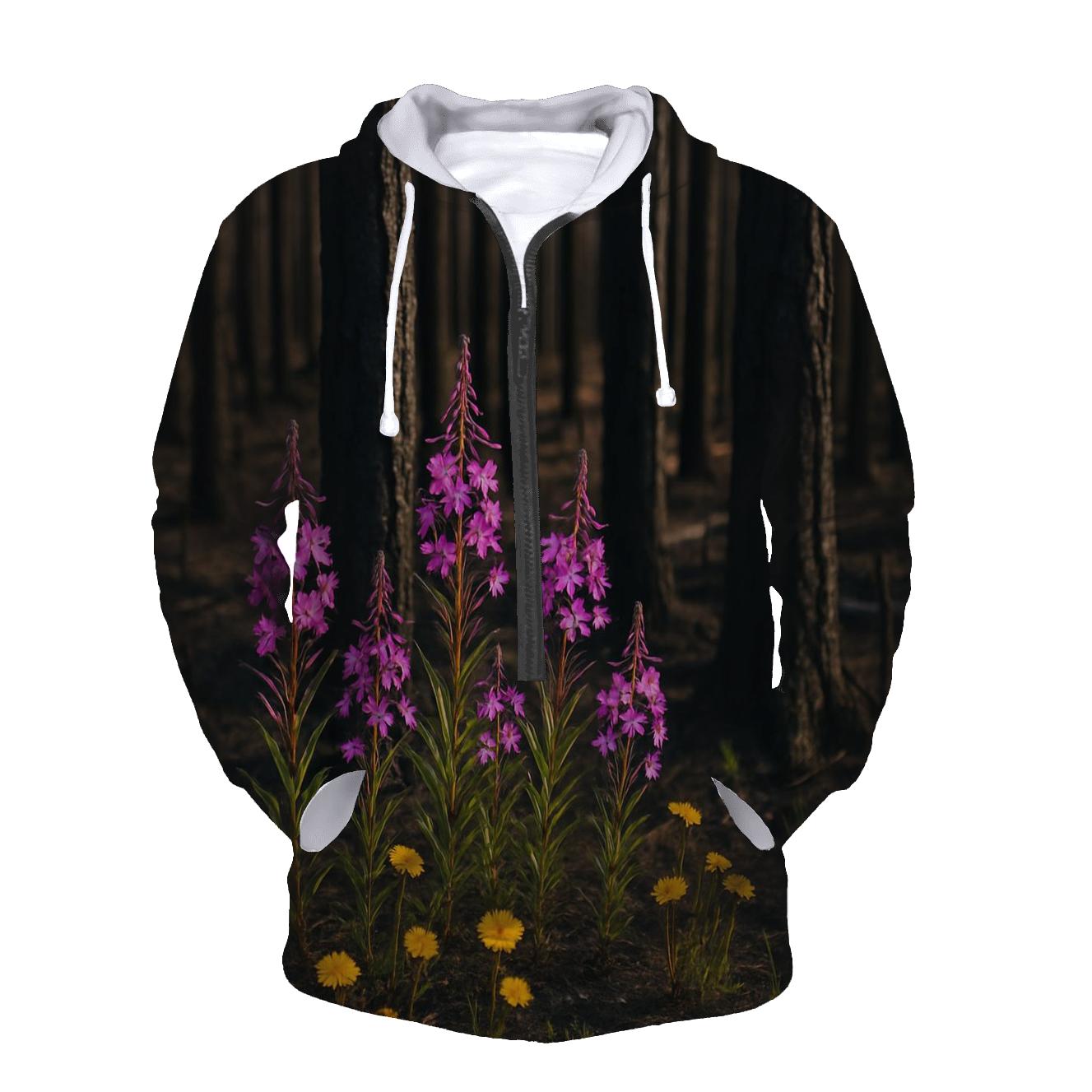 Wildflower Regrowth In Burnt Forest hoodie styles