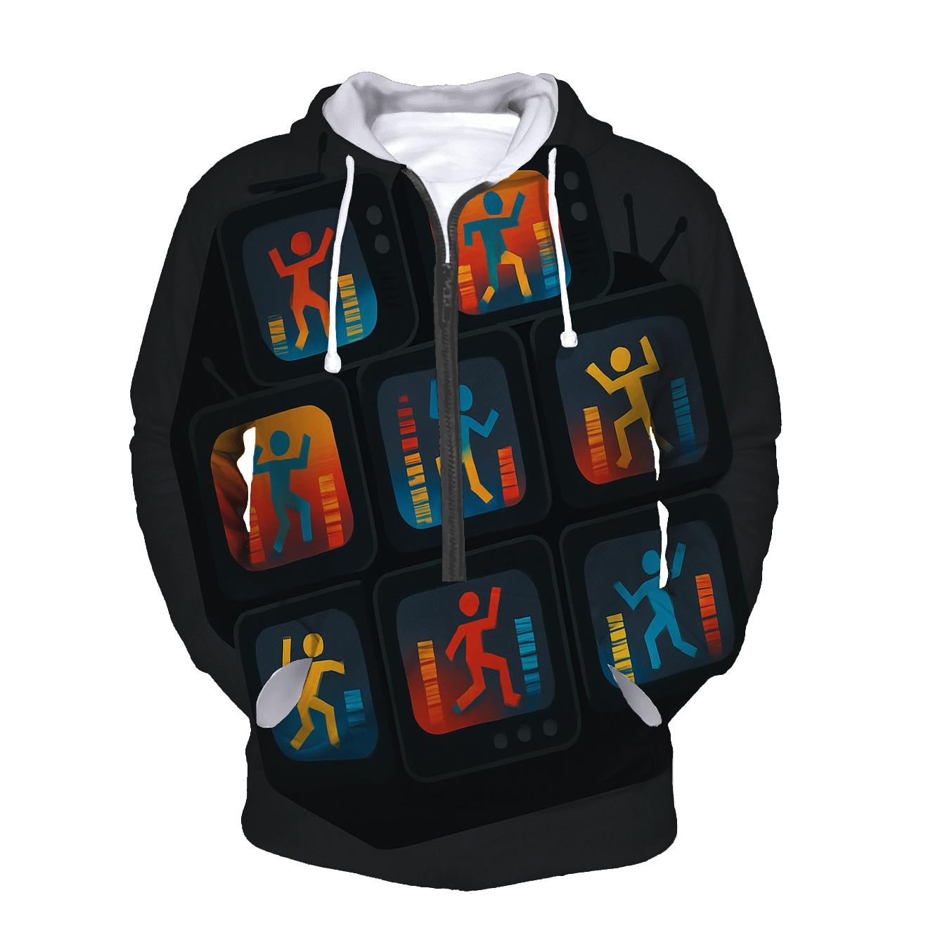 Retro TV Dance Floor custom hoodies