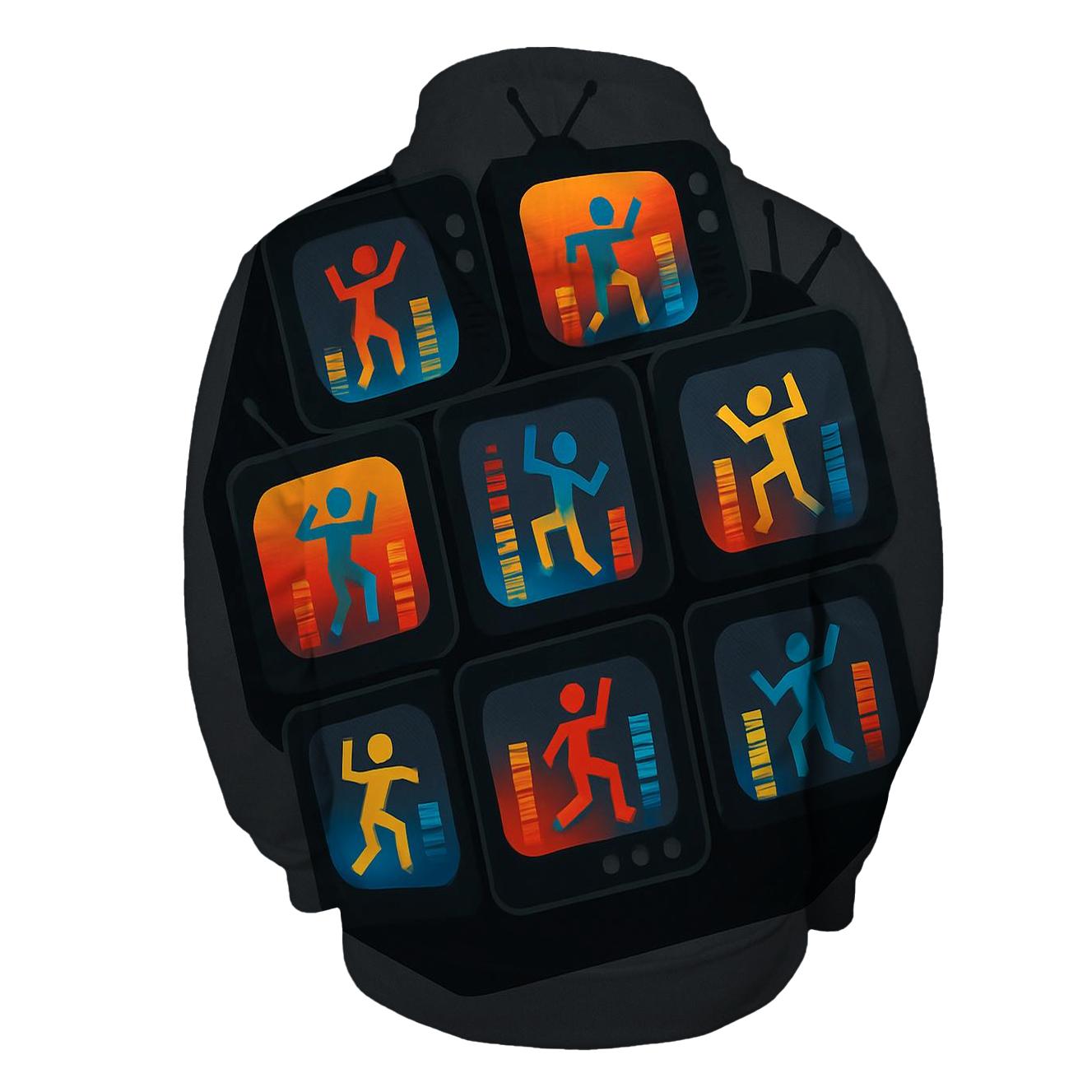 Retro TV Dance Floor custom hoodies