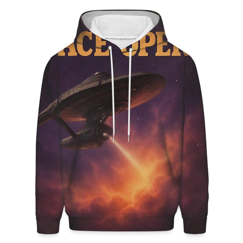Classic Vinyl Record Space Opera Cover custom hoodies
