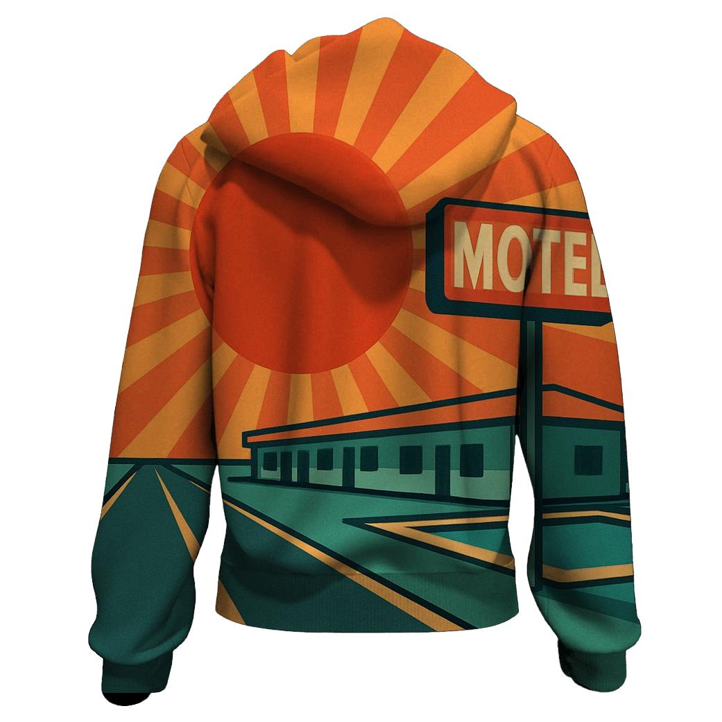 Sunburst Motel Highway pullover hoodies