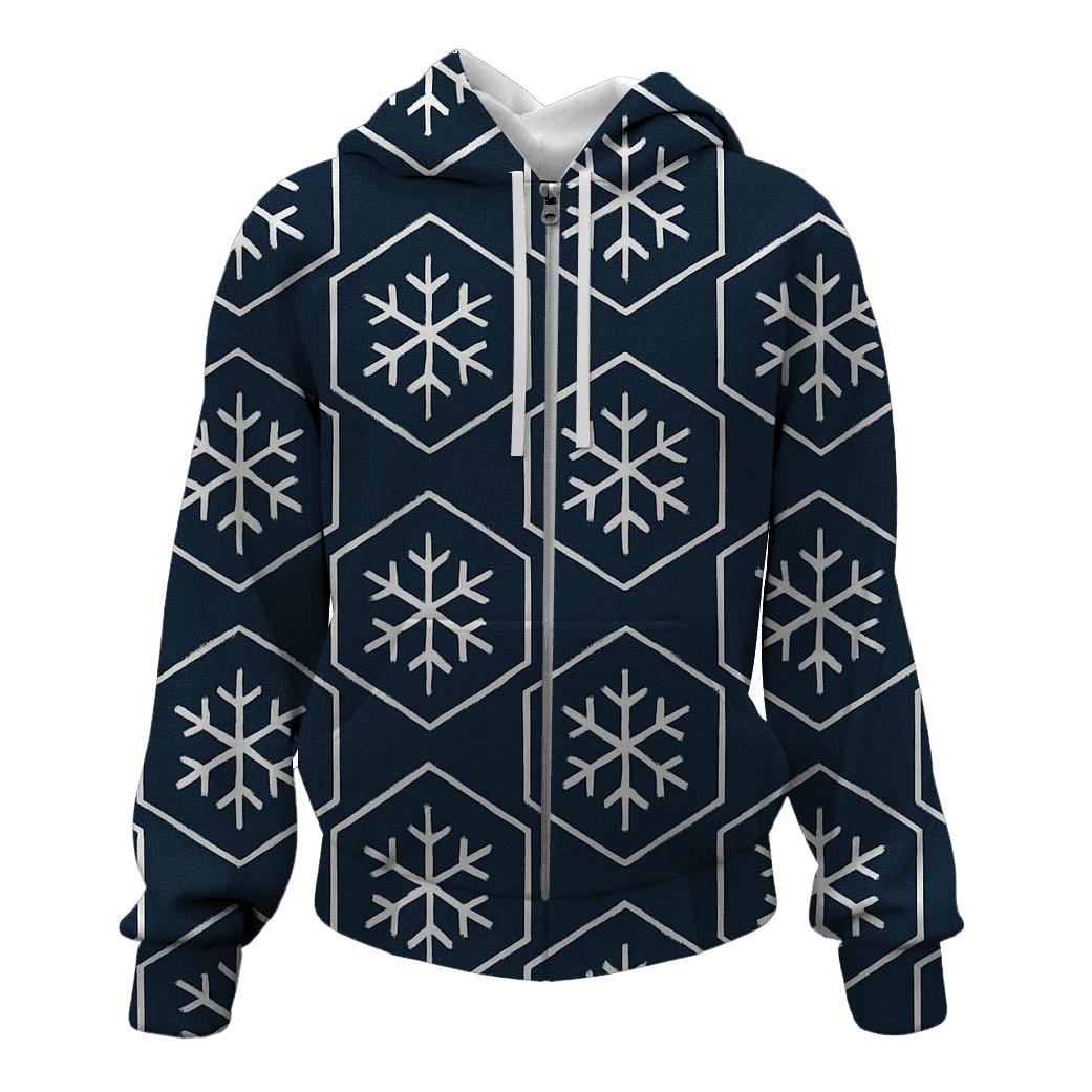 Snowflake Lattice Glow pullover hoodies