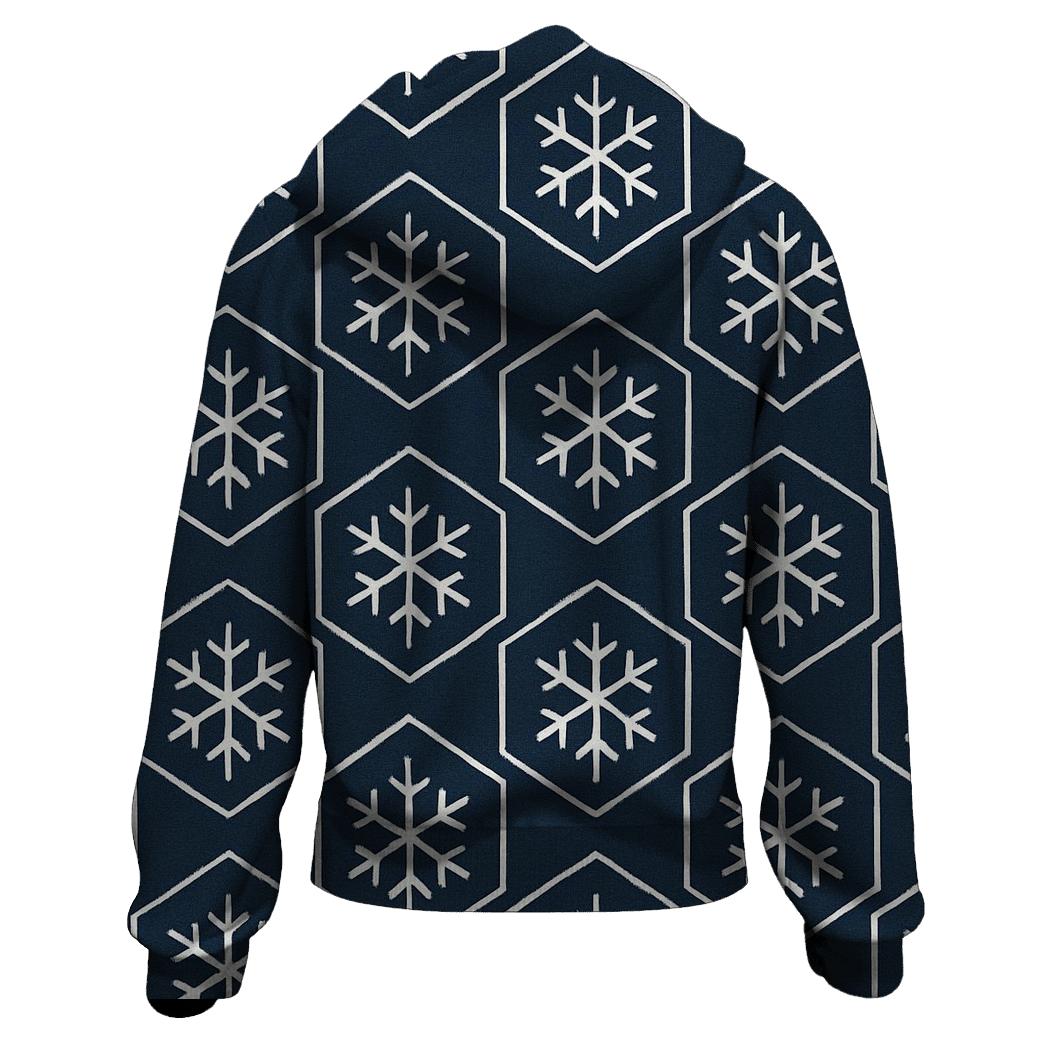 Snowflake Lattice Glow pullover hoodies