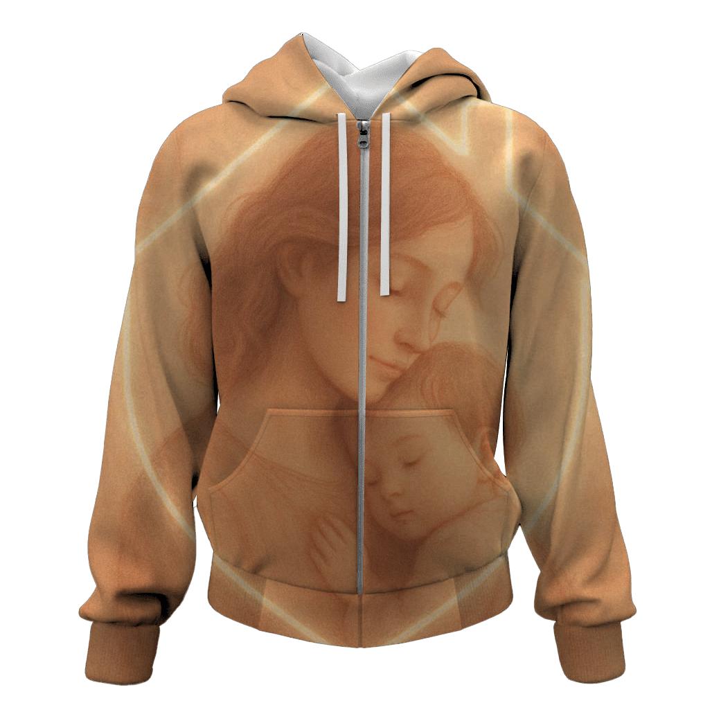 The First Home Was Her Heart heavyweight hoodies