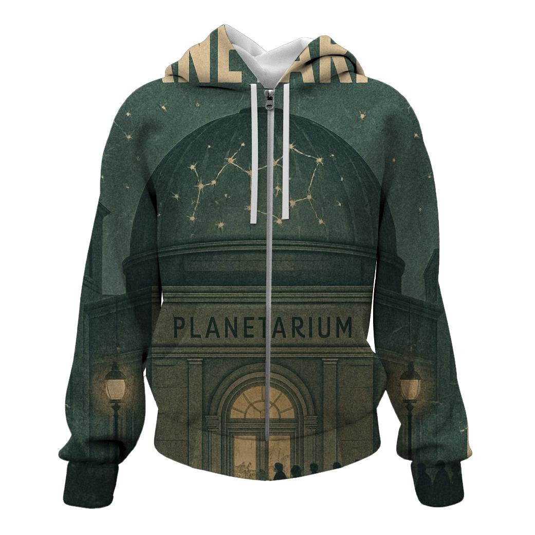 Dusty Retro Planetarium Poster heavyweight hoodies