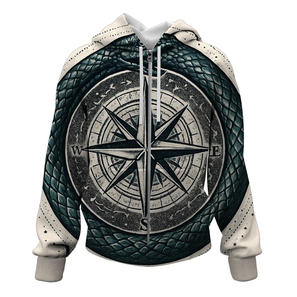 Celestial Compass Ouroboros hoodie trends