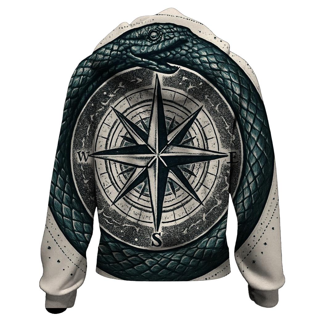 Celestial Compass Ouroboros hoodie trends