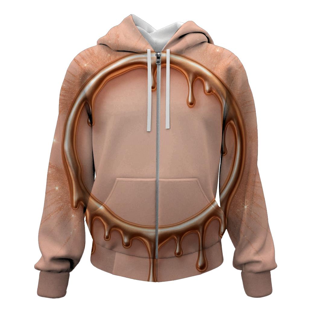 Rose Quartz Drip Halo custom hoodies