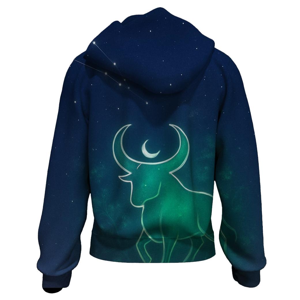 Serene Taurus Star Garden pullover hoodies