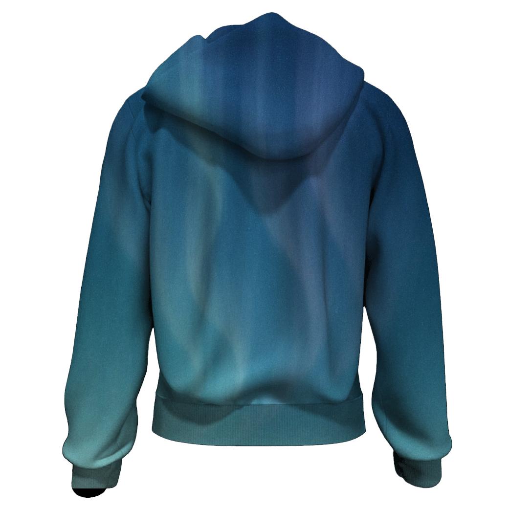 Glacial Aurora Veil hoodie designs