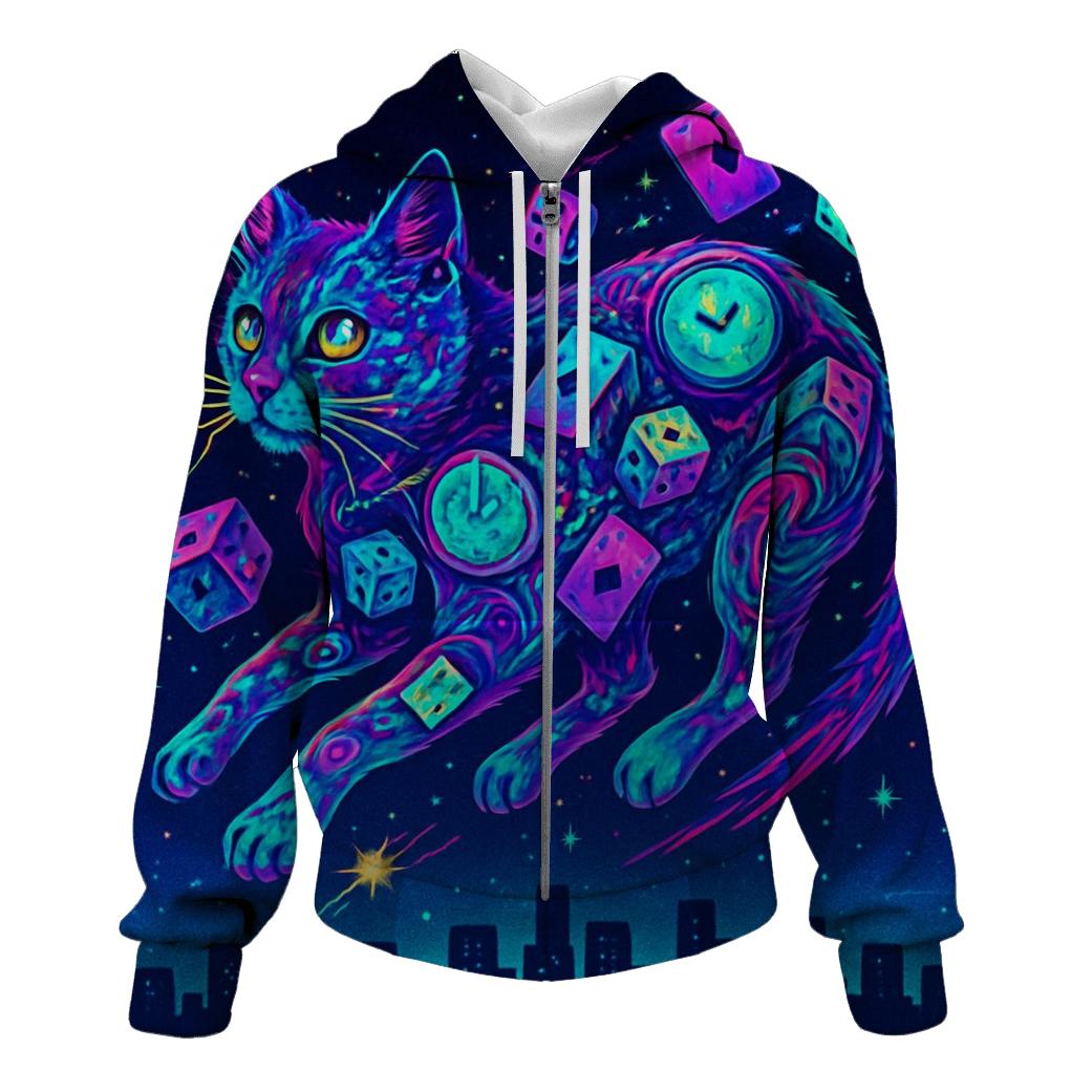Chaos Cat Constellation designer hoodies