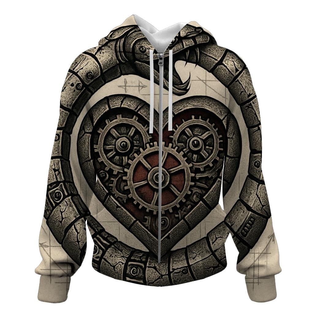 Mechanical Heart Ouroboros heavyweight hoodies