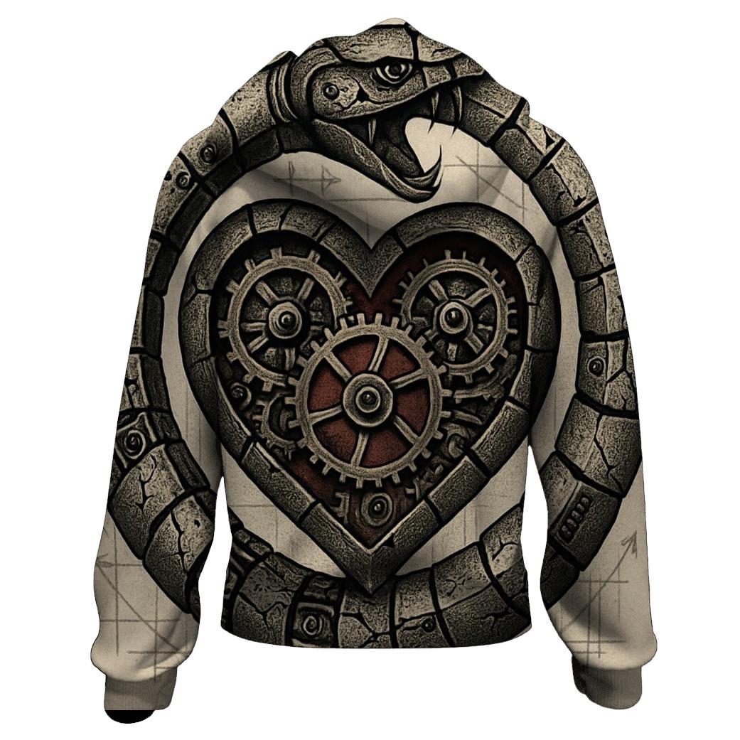 Mechanical Heart Ouroboros heavyweight hoodies