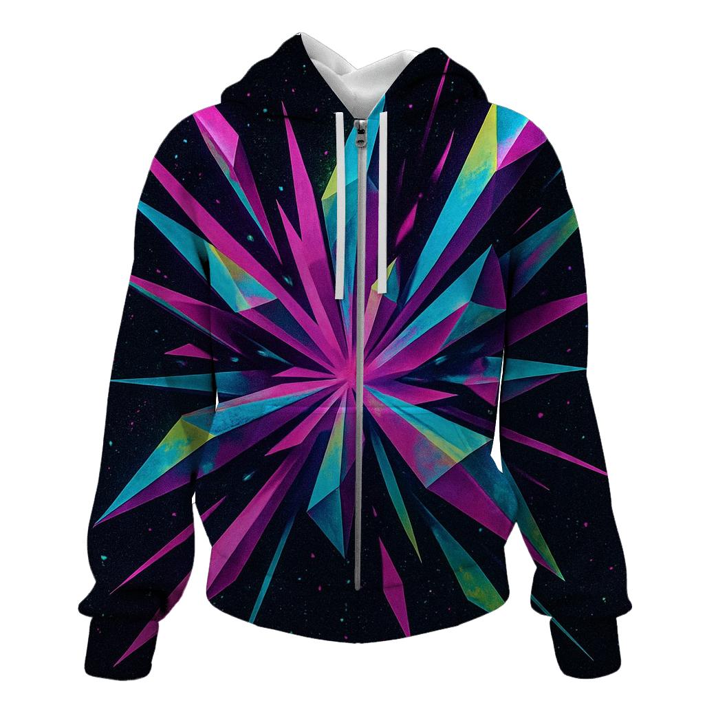 Neon Prism Stardust custom hoodies