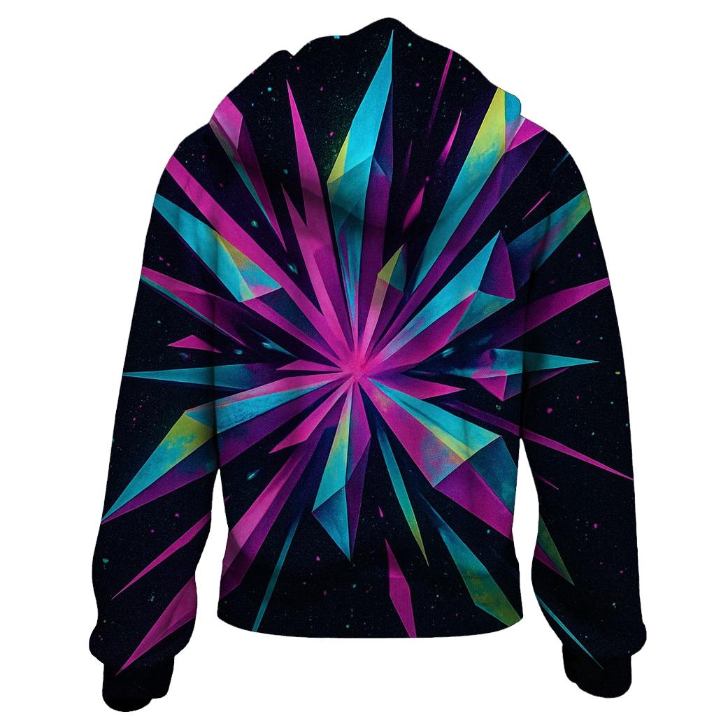 Neon Prism Stardust custom hoodies