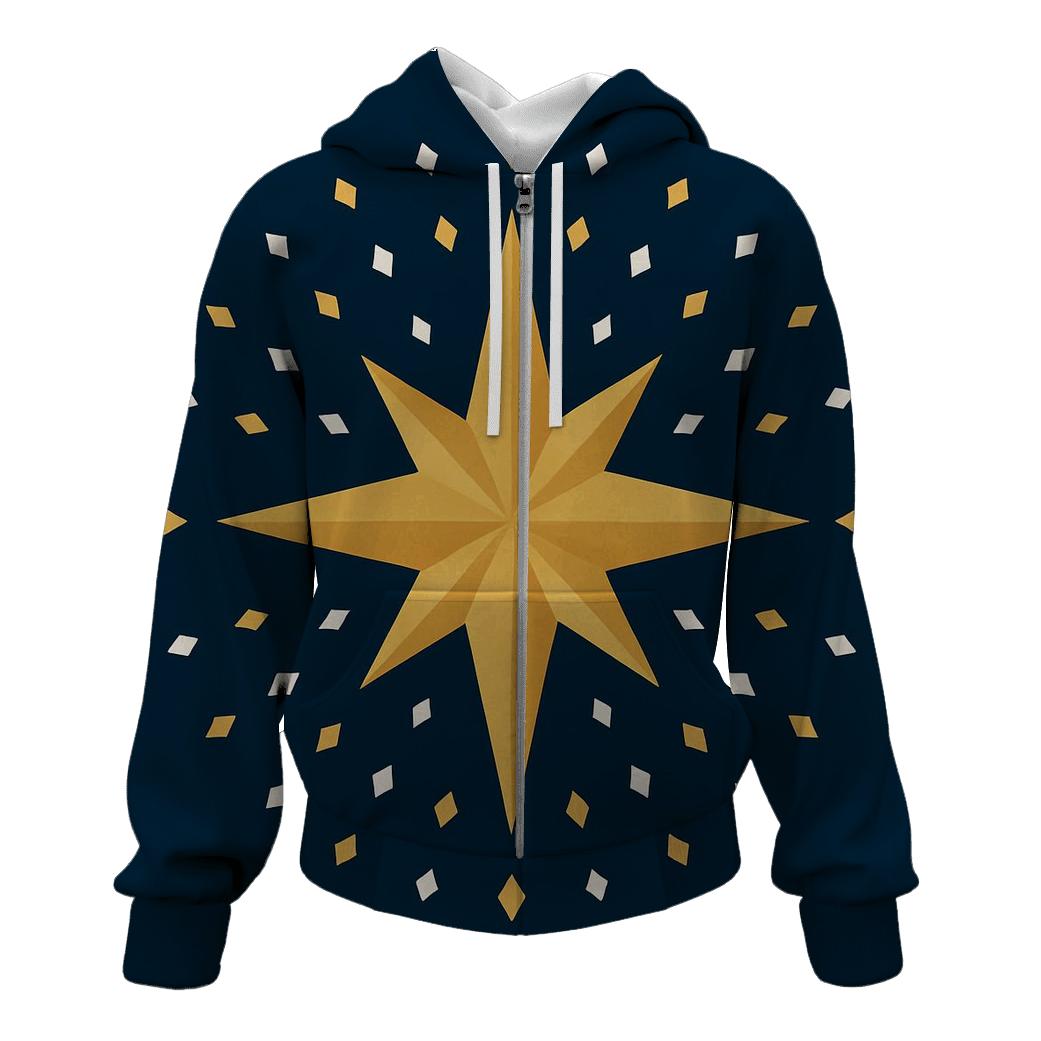 Geometric Nativity Starburst pullover hoodies