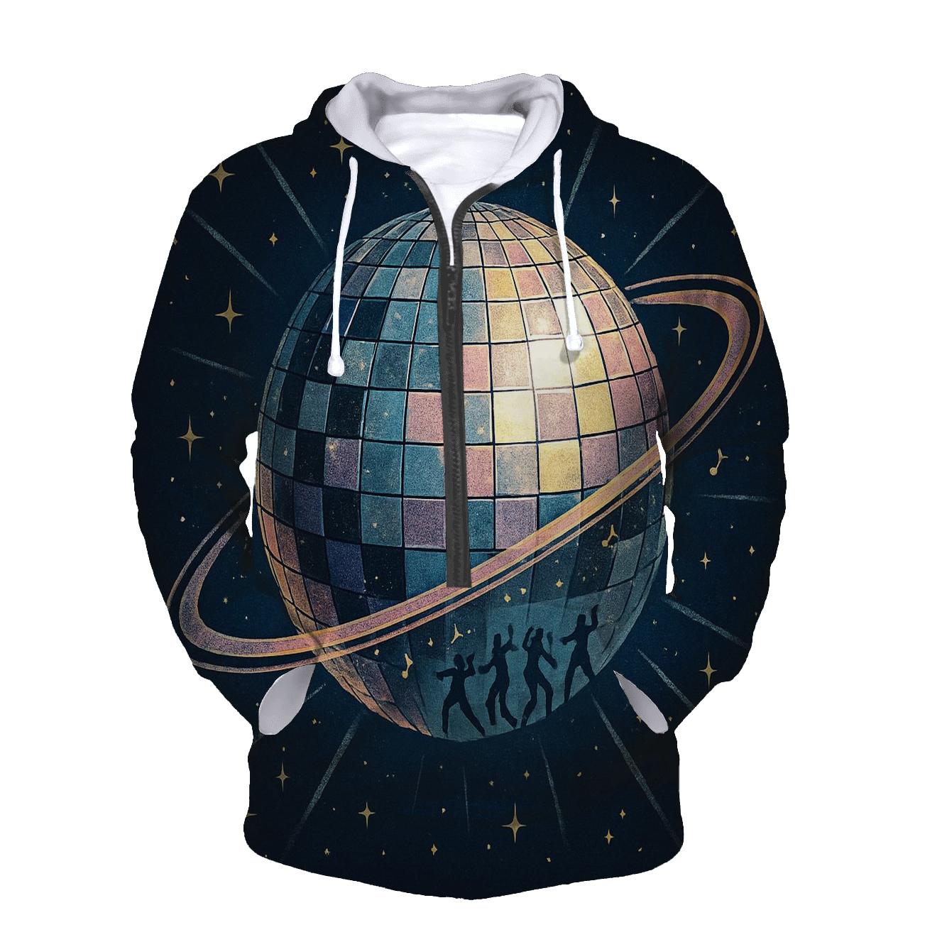 Disco Planet Orbit hoodie designs