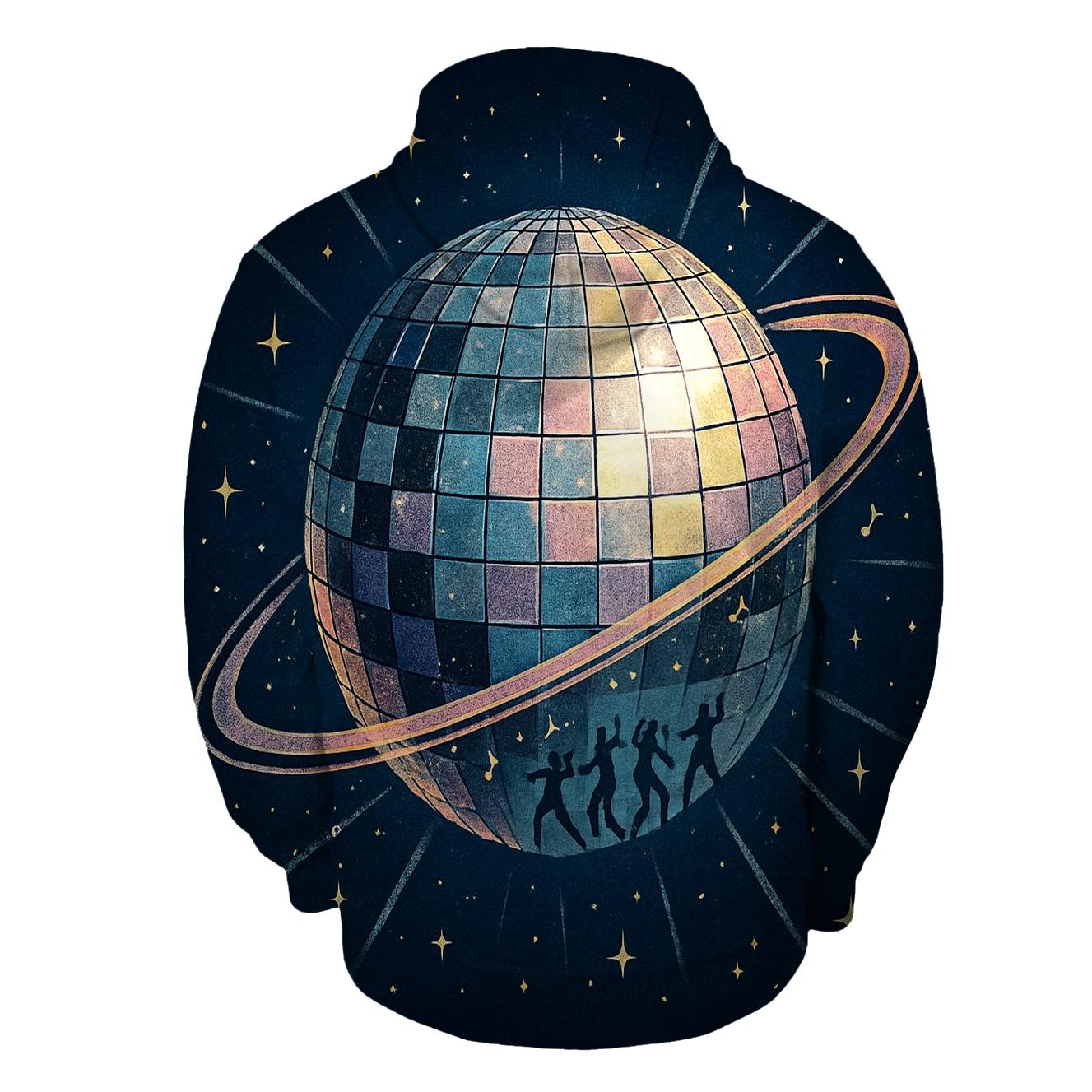 Disco Planet Orbit hoodie designs