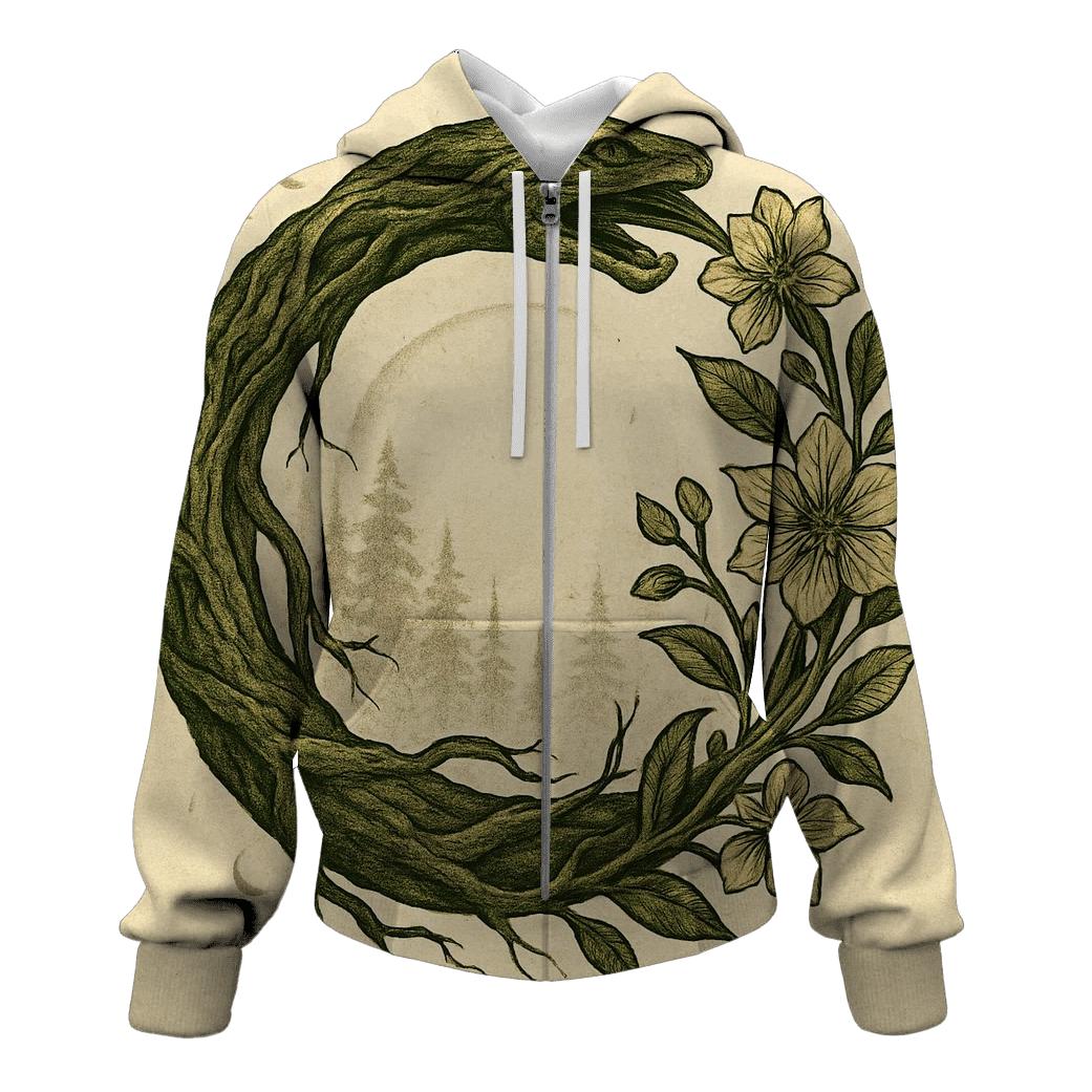 Forest Spirit Ouroboros hoodie designs